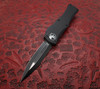 Microtech Hera OTF Black Handle Double Edge Tactical Black Standard Dagger Blade