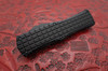 Microtech Signature Series Hera Tactical OTF Auto Knife  Black Drop Point Combo Blade, Black Frag Aluminum Handle