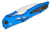 Kershaw Launch 13 Automatic Knife Blue Handle Two-Tone CPM-154 Wharncliffe Satin Blade