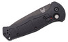 Benchmade Claymore Automatic CPM-D2 Cobalt Black Tanto Combo Blade, Black Grivory Handles