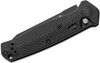 Benchmade Mediator Automatic S90V Black Cerakote Plain Blade, Milled Black G10 Handles