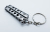 Mini Pocket Flip Keychain Companion for Butterfly Knife Enthusiasts - Silver