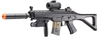 Double Eagle Airsoft BB AEG Plastic Gear SG w/Flashlight, Laser, Red Dot Scope, Silencer, Vertical Grip & Side Folding stock