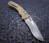 Microtech Folding Knife Amphibian RAM-LOK S/E Fluted Tan G-10 Apocalyptic Serrated