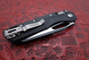 Microtech MSI RAM-LOK Manual Folding Knife Bohler M390MK Black Modified Sheepsfoot Plain Blade, Black Injection Molded Polymer Handles, AXIS/Crossbar Lock