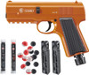 Lancer Defense Hornet Pepper Ball .43 Cal CO2 Powered Less Lethal Defense Pistol Full Kit (Color: Orange / Black)