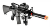 Double Eagle Airsoft BB M83B2 Plastic Gear M4 Style AEG w/ Laser, Flashlight, & Red Dot Scope, Black