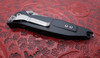 Microtech Socom Elite Manual Folding Knife Apocalyptic Clip Point Combo Blade Black Aluminum Handles Liner Lock