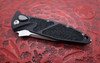Microtech Socom Elite AUTO Folding Knife Stonewashed Clip Point Plain Blade Black Aluminum Handles