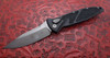 Microtech Socom Elite AUTO Folding Knife Apocalyptic Clip Point Plain Blade Black Aluminum Handles