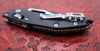 Microtech Stitch Ram-Lok S/E Knife Fluted Black Aluminum Handle Tactical Black Standard Blade