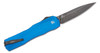 Kershaw Matt Diskin Livewire OTF Automatic Knife CPM-MagnaCut Black Stonewashed Spear Point Blade, Blue Aluminum Handles, Reversible Clip