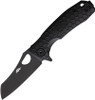 Honey Badger Wharncleaver Small Black No Choil – Black DLC Blade