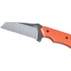 Columbia River CRKT Folts S.P.I.T. Fixed Blade Neck Knife 2.15" Two-Tone Reverse Tanto Blade, Orange G10 Handles, Thermoplastic Sheath