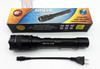 Cheetah Shield CH-45BK black rechargeable flashlight stun gun with retail packaging and charging cable.