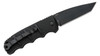 Boker Plus Automat Kalashnikov Automatic Folding Knife 3.35" D2 Black Tanto Standard Blade, Black Aluminum Handles