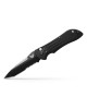 Benchmade AUTO Stryker Folding Knife Black Combo Tanto Blade Aluminum Handles