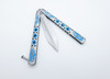 Dragonwing Dominator: XL Gladiator-Style Training Butterfly Knife with Dragon Design - Blue