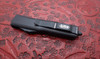 Microtech UTX-85 Tactical OTF Automatic Knife Black Drop Point Plain Blade and Black Aluminum Handle