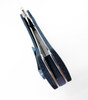 Tuya Kostoba Folding Knife Blue Carbon Fiber Handle N690 Standard Edge Stonewash Blade