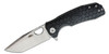 Honey Badger Medium Flipper Knife Satin Tanto Blade, Black FRN Handle