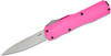 Kershaw Matt Diskin Livewire OTF AUTO Knife CPM-MagnaCut Stonewashed Spear Point Blade, Pink Aluminum Handles, Reversible Clip