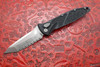 Microtech Socom Elite Auto Tanto Folding Knife - Full Serrated, Stonewash Finish