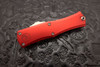 Microtech Hera II Mini Recurve OTF Automatic Red Stonewash Standard Blade