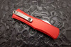 Microtech Hera II Mini Recurve OTF Automatic Red Stonewash Standard Blade