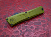 Microtech Combat Troodon Gen III Automatic OTF - OD Green Handle with Black Bowie Blade