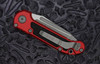 Microtech LUDT Gen III Automatic - Apocalyptic Serrated Tanto Blade with Red Aluminum Handle