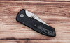 Pro-Tech Les George SBR Automatic Knife – LG401 Stonewashed Blade with Black Aluminum Handle