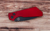Pro-Tech Strider PT203-RED Automatic Knife – Black DLC Drop Point Blade with Red Aluminum Handle