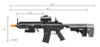 Double Eagle M804A2 AEG Plastic Gear MK416 RIS Retractable Stock, Red Dot Scope, Flashlight & Laser w/ Pressure Switch