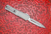 Microtech Combat Troodon Gen III OTF Automatic – Natural Clear, Apocalyptic Serrated Double Edge