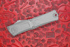 Microtech Combat Troodon Gen III Automatic OTF Apocalyptic Drop Point Blade, Natural Clear Deep Engraved Aluminum Handles