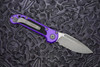 Microtech LUDT Gen III – Purple Handle, Apocalyptic Partial Serrated Drop Point Blade