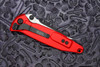 Microtech Socom Elite Manual – Tactical Black Tanto Partial Serrated Blade | Red Aluminum Handle