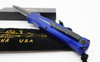 Piranha Rated-X D/A Dagger OTF Automatic Knife Blue Tactical