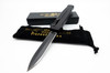 Piranha Rated-X D/A Dagger OTF Automatic Knife Black Tactical