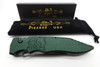 Piranha Predator Green Tactical Automatic Knife
