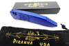 Piranha Predator Blue Tactical Serrated Automatic Knife
