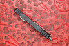 Microtech Dirac OTF Knife – Stonewashed Dagger, Double Combo Edge, Black Handle