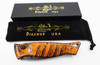 Piranha Amazon Automatic Knife Orange Tactical Serrated