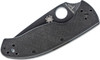 Spyderco Tenacious Folding Knife – 3.38" Black Combo Edge Blade, Black G10 Handle