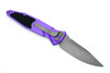 Microtech SOCOM Elite AUTO Knife – Purple Aluminum Handle, Apocalyptic Standard Edge Blade