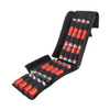 Fully opened view displaying both shell panels with all 25 rounds accessible