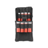 Open pouch showing 25 red 12-gauge shells in organized elastic loops