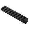 Vism M-LOK Medium Picatinny Rail - Top view of the 9-slot black rail