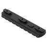 AR-15 close-up showing installed medium M-LOK rail and accessories